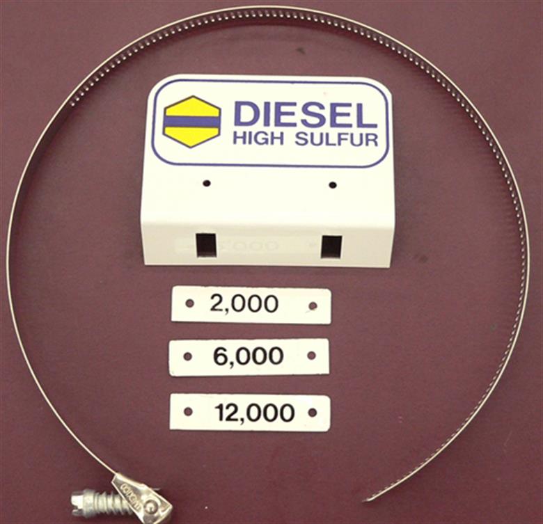 Fill Pipe ID Tag - Off Road Diesel