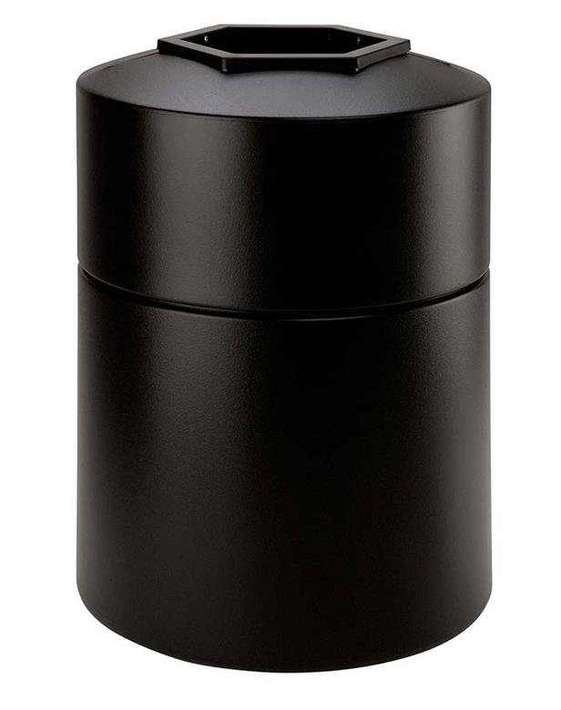 45 Gallon Black Round Waste Container