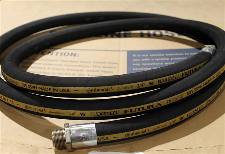 IRPCO | IEH348.5 | Flexsteel Futura E85 Hose (BLK Yellow Stripe) | 3/4