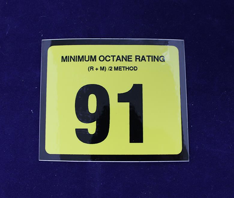 91 Octane Sticker | Advantage | Individual